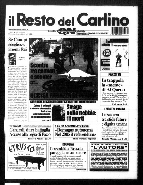 Il Resto del Carlino : giornale dell'Emilia